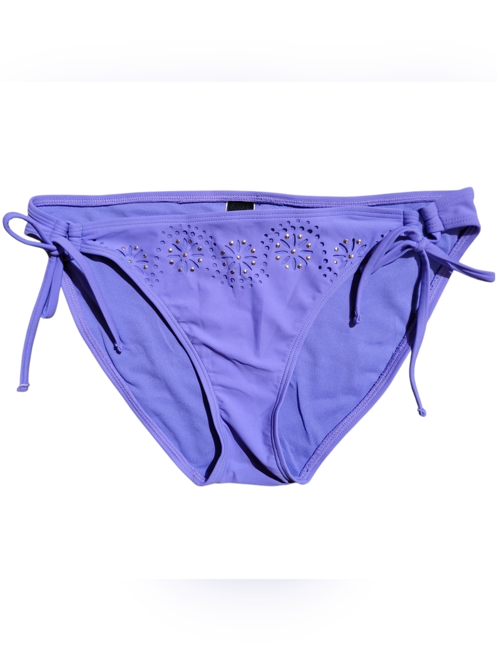 Ninety Six Degrees Laser Cut Lavender Purple Bikini Bottoms Swimsuit Large
